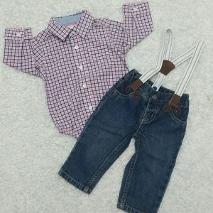 Carter's Long Sleeve Onsie & Pants Set